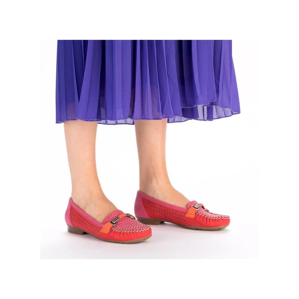 Rieker 40065 Ladies Shoes Red