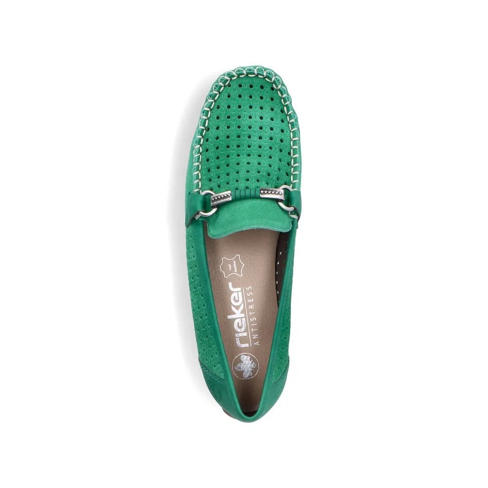 Rieker 40253 Ladies Shoes Green