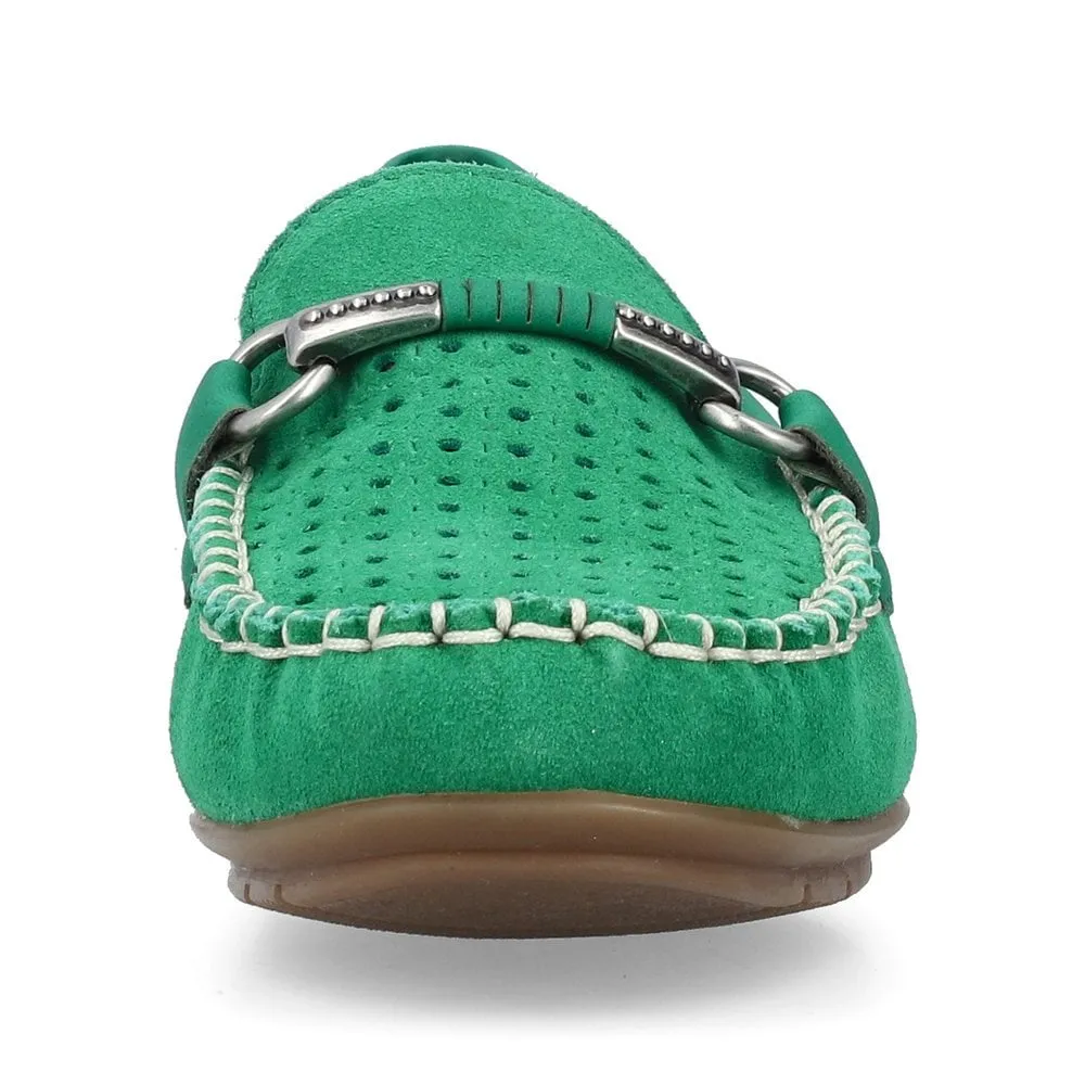 Rieker 40253 Ladies Shoes Green