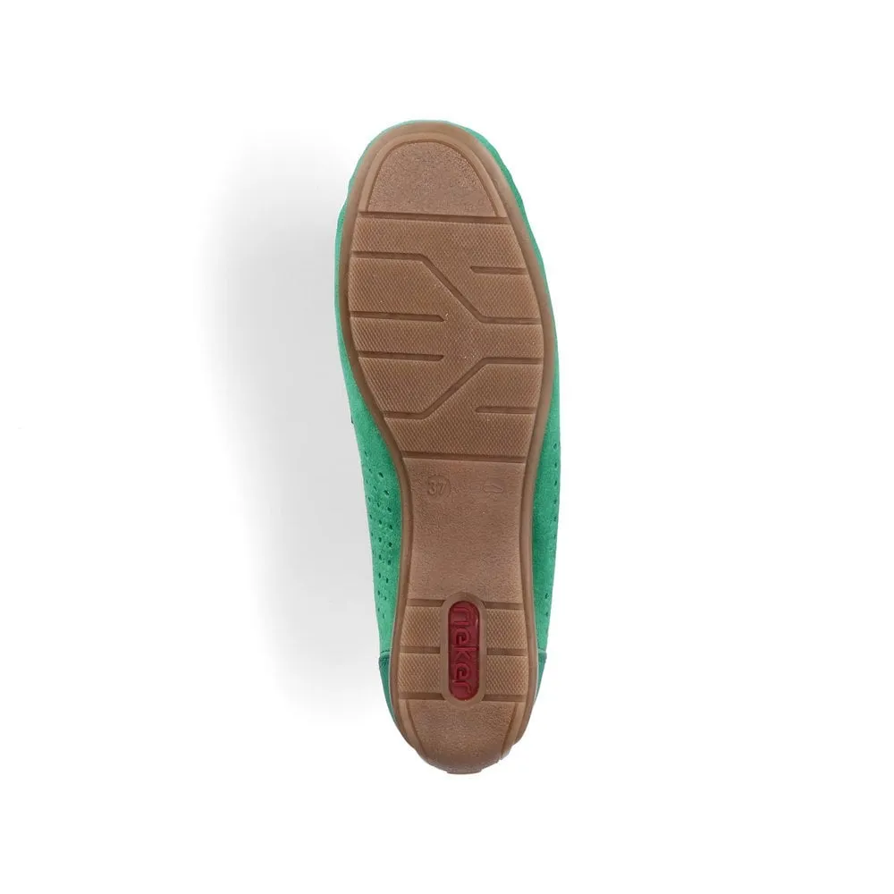 Rieker 40253 Ladies Shoes Green