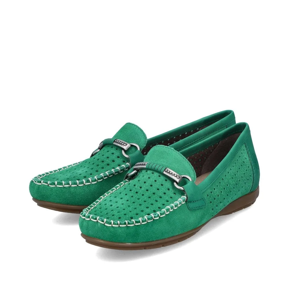 Rieker 40253 Ladies Shoes Green