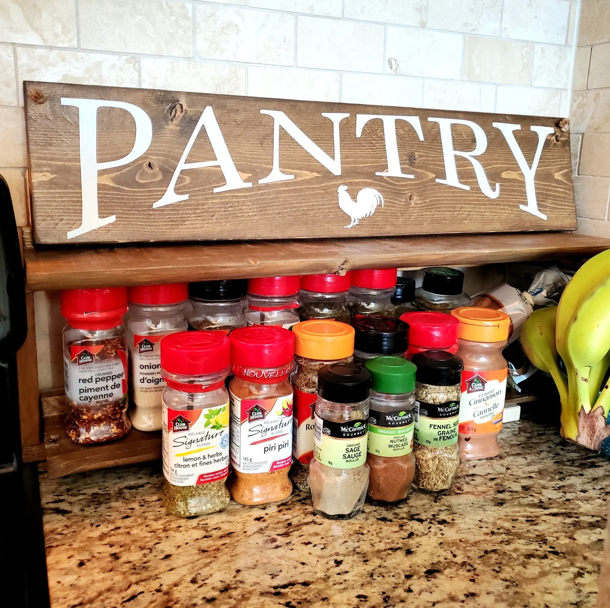 Rustic Wood Pantry Sign - Perfect for Home Decor and Kitchen Organization