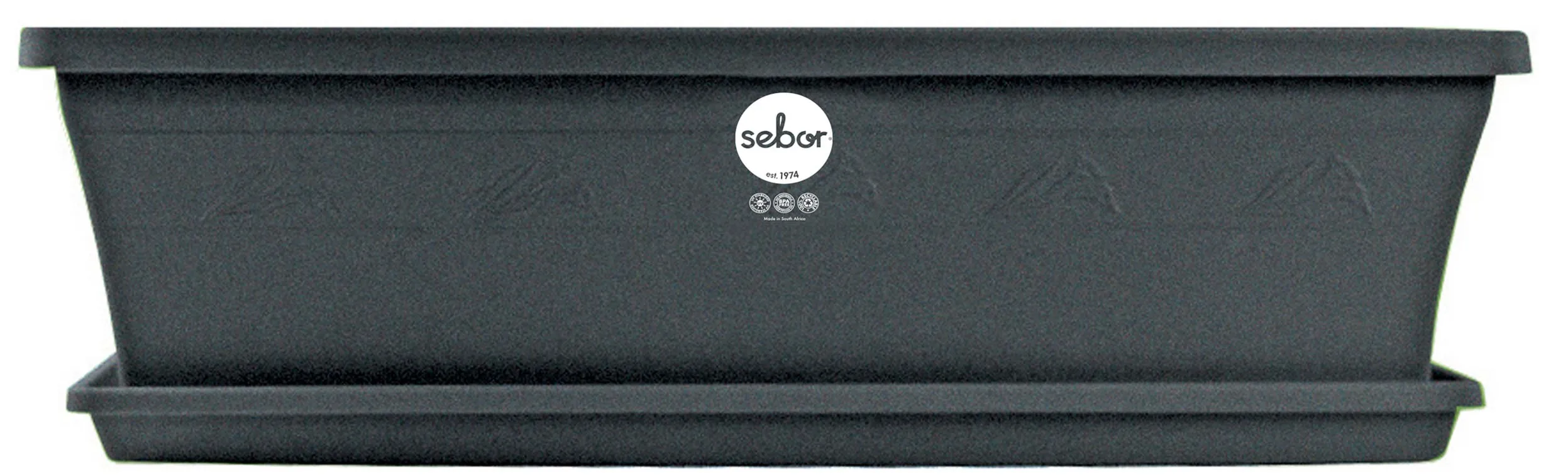Sebor Sill Planter - Charcoal