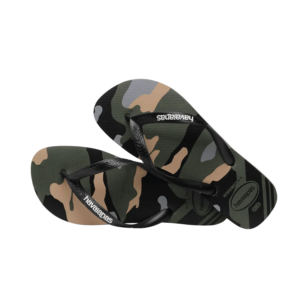 Top Camu Flip Flops