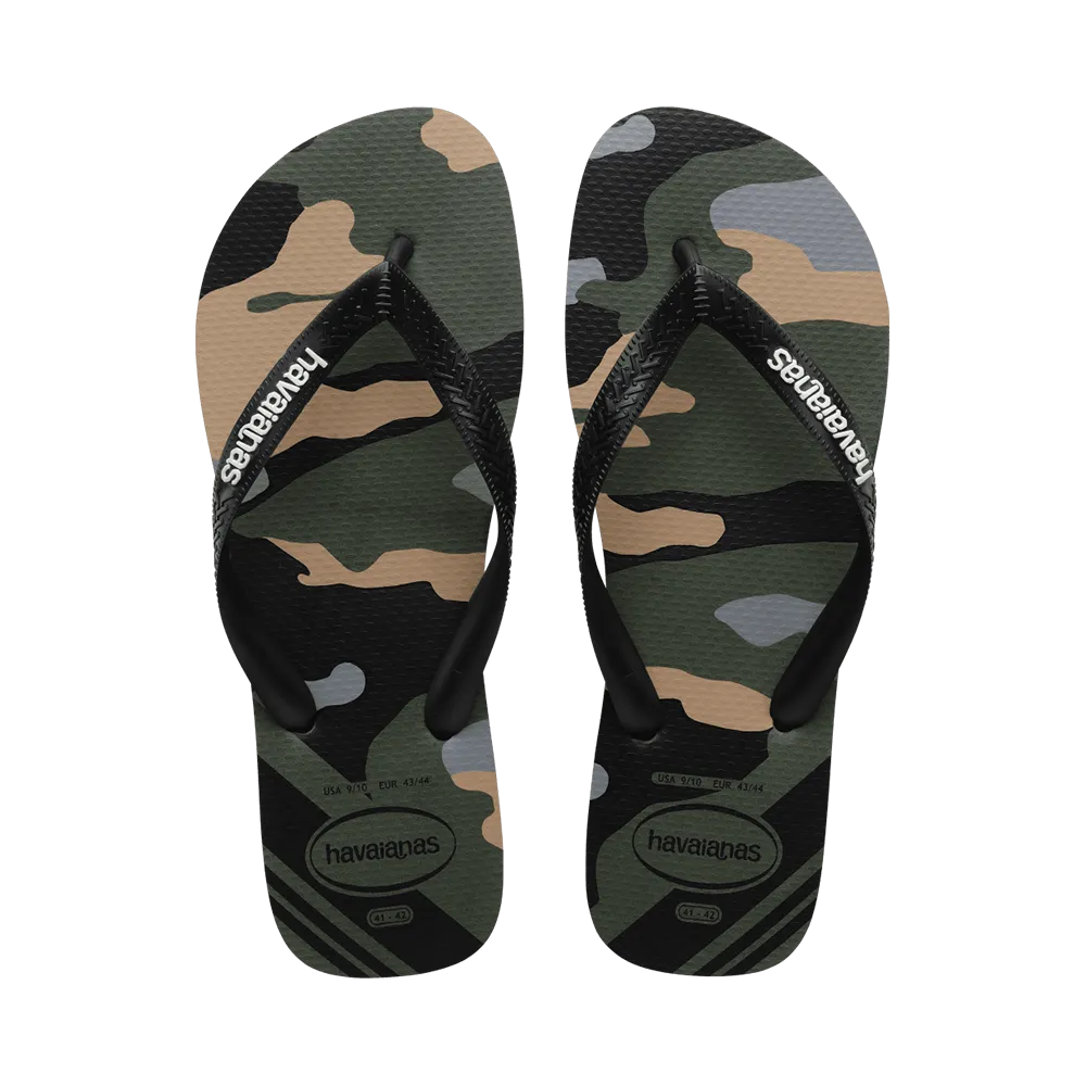 Top Camu Flip Flops