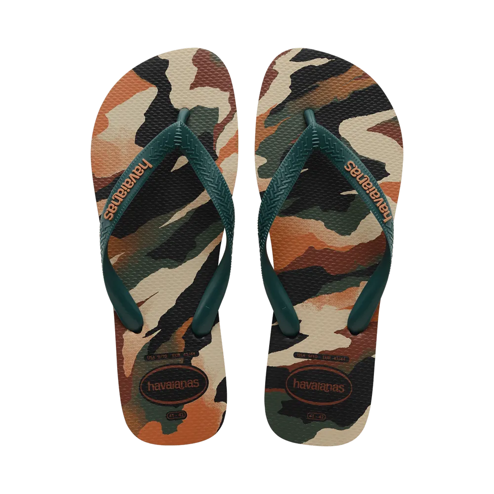 Top Camu Flip Flops