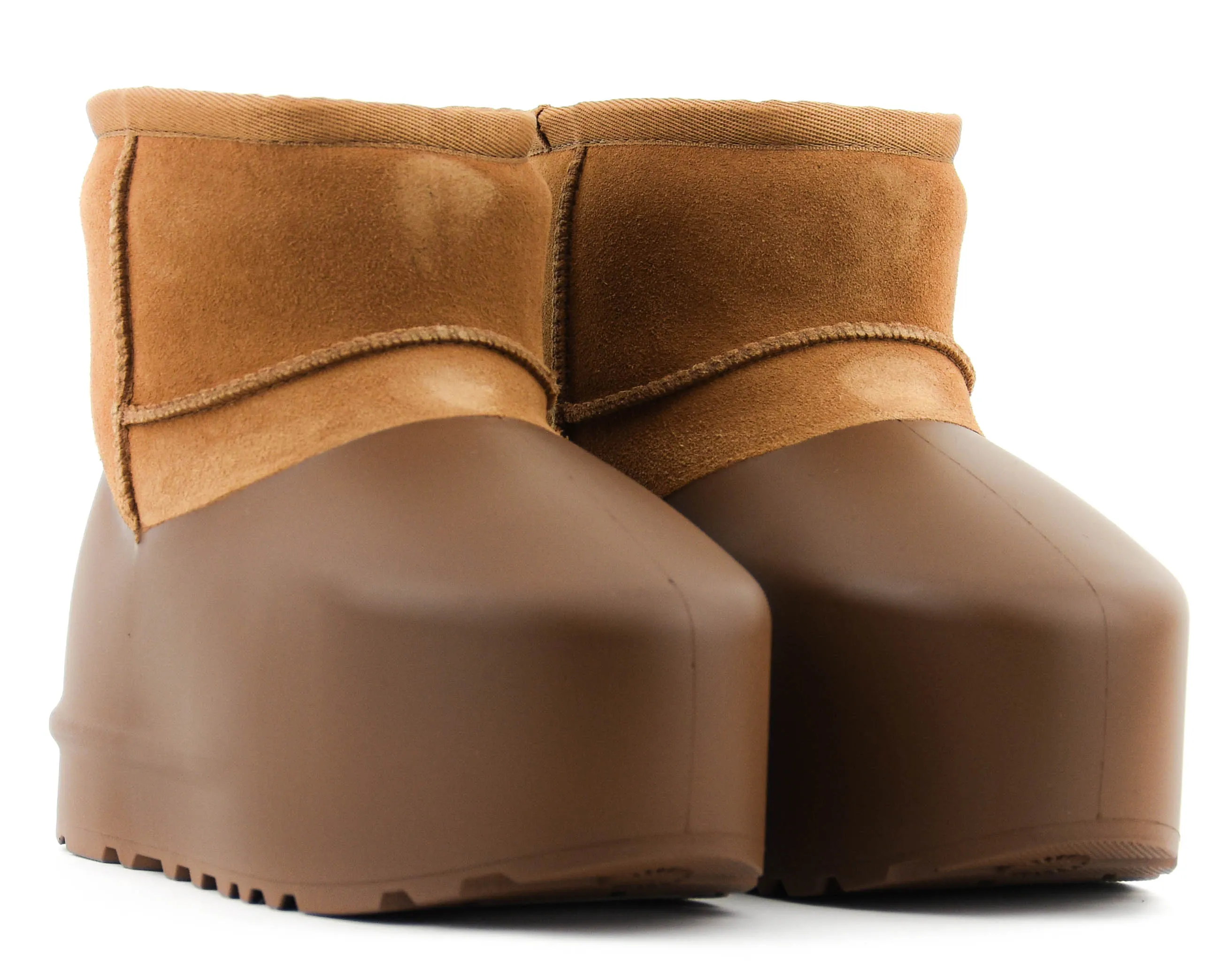 UGG CLASSIC MINI PUMED MOLDED CHESTNUT