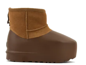 UGG CLASSIC MINI PUMED MOLDED CHESTNUT