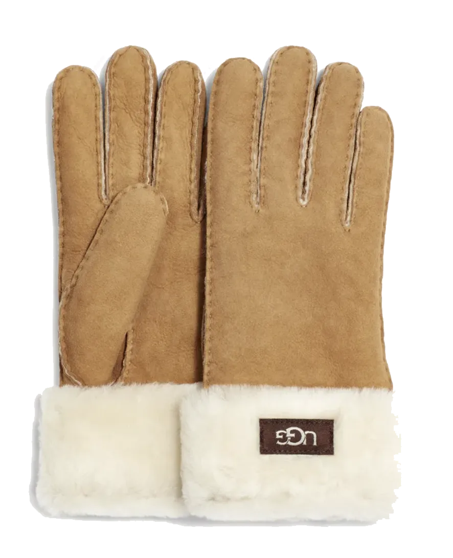 UGG CUFF GLOVE CHESTNUT
