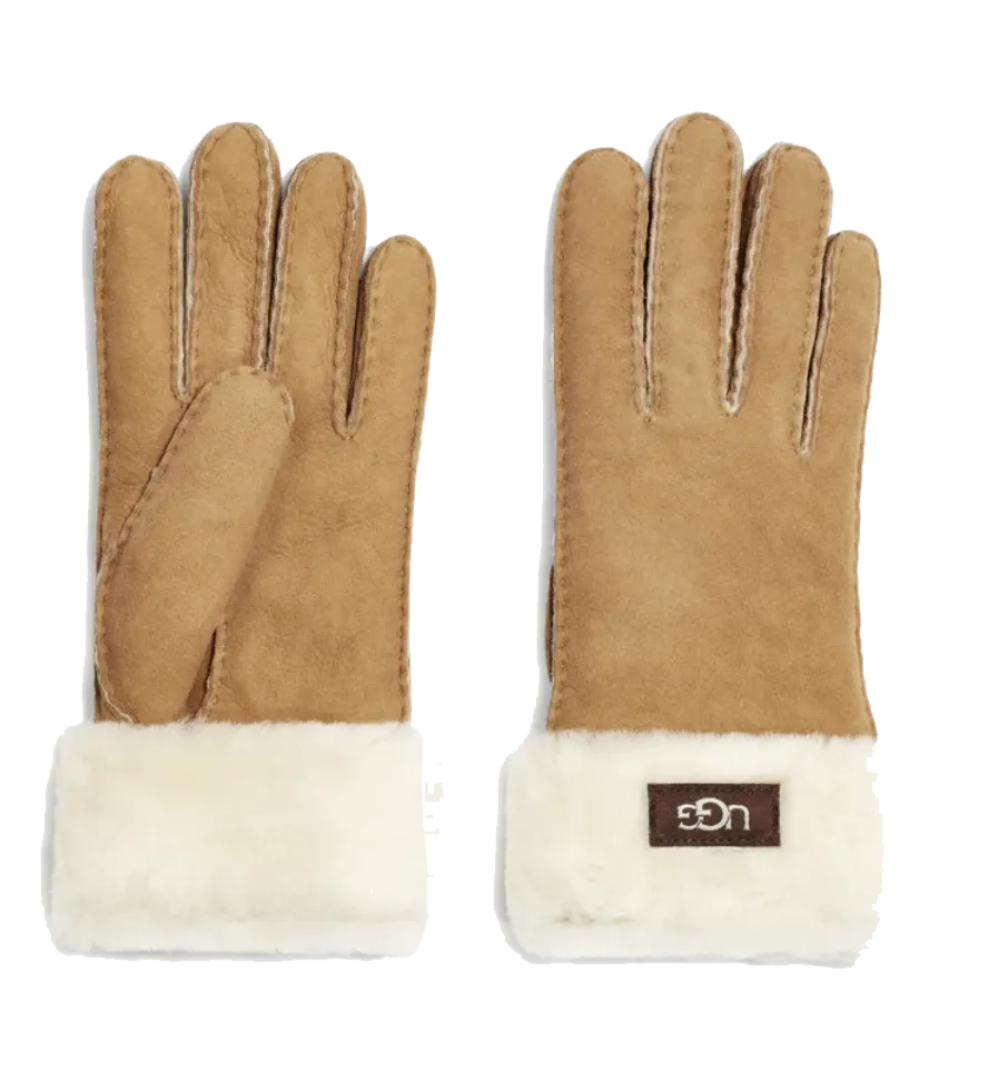 UGG CUFF GLOVE CHESTNUT