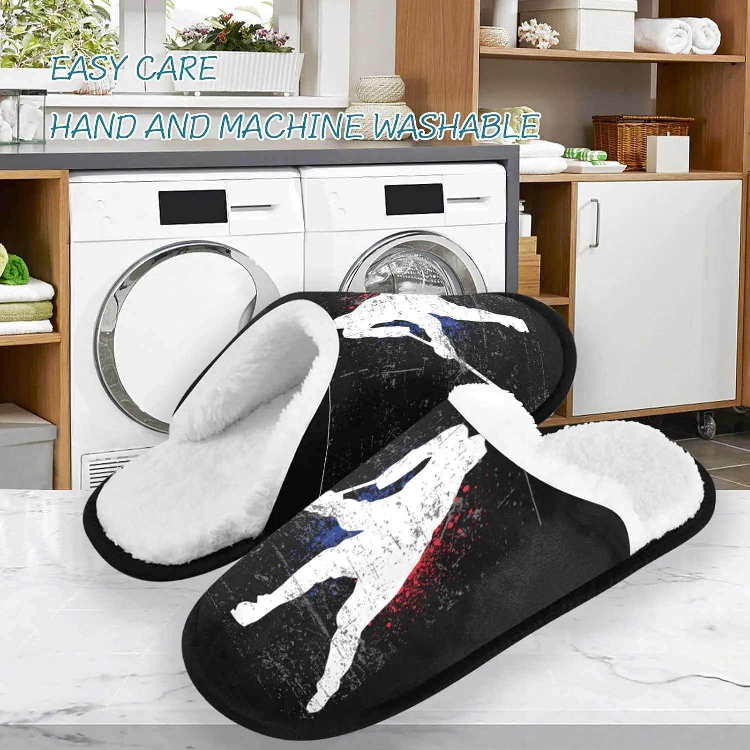 visesunny Women's Cozy Fuzzy Plush Fleece Slippers Soft Memory Foam Ladies House Shoes Warm Bedroom Flat Shoes Unisex Indoor Outdoor