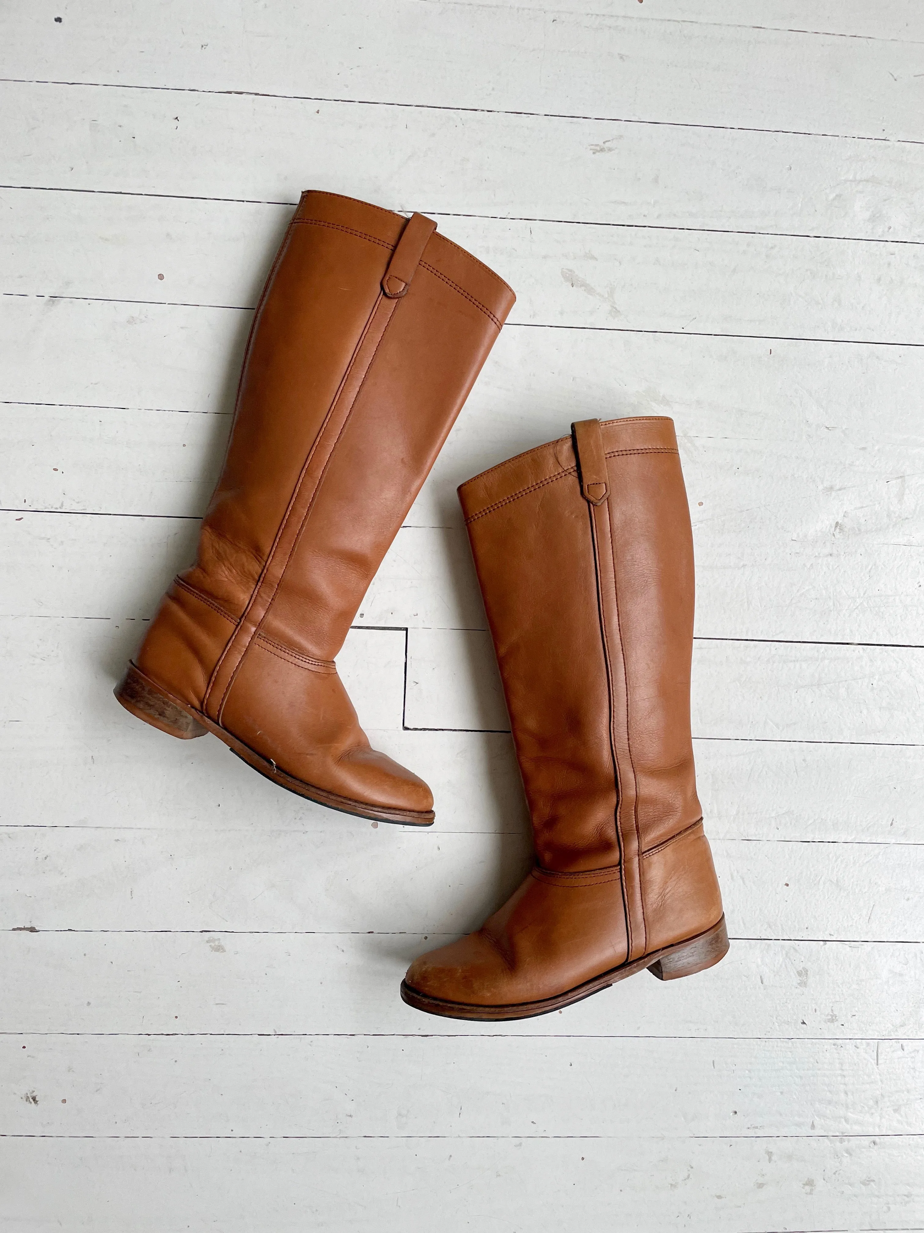 Whiskey Leather Boots