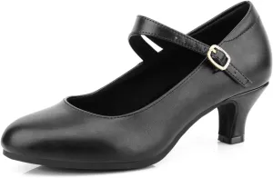 Women's Ankle Strap Heels Character Shoes Wedding Ballroom Latin Dance Pumps